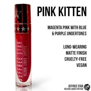 JEFFREE STAR VELOUR LIQUID LIPSTICK PINK KITTEN FULL PIGMENT LIP COLOR MAGENTA